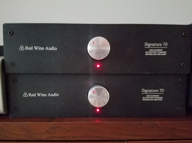 Red Wine Audio Signature 70 Mono block Pair - Battery (...