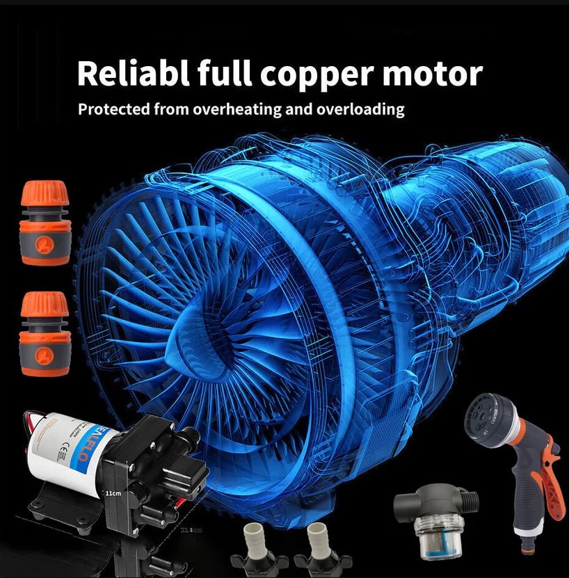 12V SEALFLO Water Pump High Pressure - Image 4