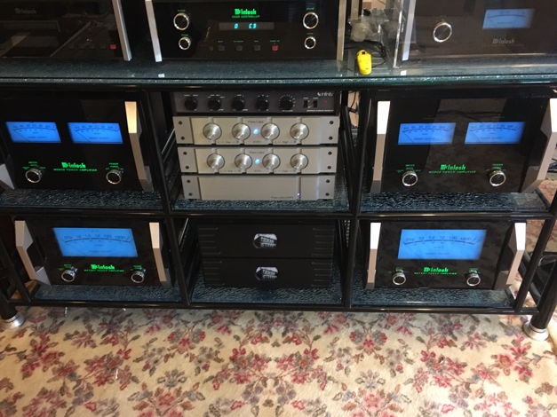 McIntosh MC1201SE Pair of amps with new handles and LED...