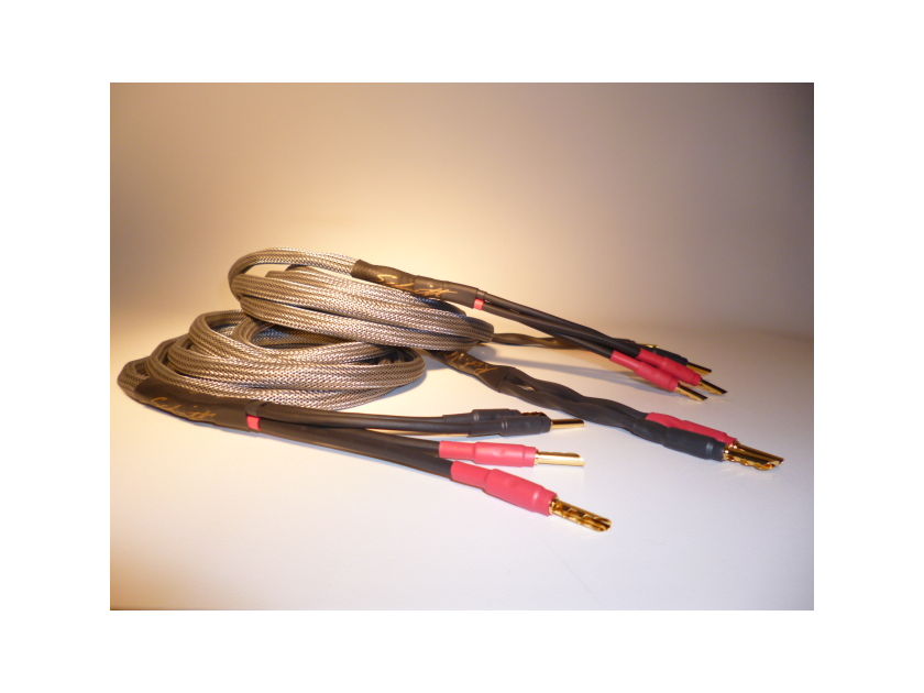 Schmitt Custom Audio Reference 100 4x12 AWG Bi-Wire Speaker Cables 10ft 1pr