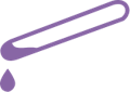 icon of purple wax on stick