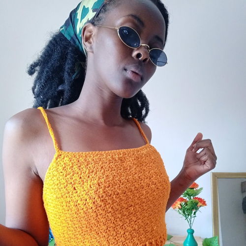 Zetu gehaakte bandeau top