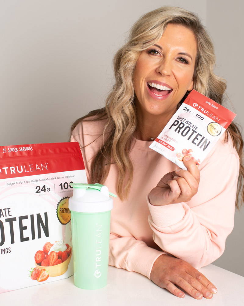 Each packet of our On-The-Go Premium Protein has 22-24 grams of 100% grass fed Whey Isolate Protein*, only 100-110 calories per serving, 20 seconds to shake & mix, designed to keep you on track with your fitness and fat loss goals.