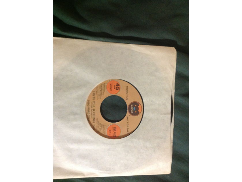 Todd Rundgren - Can We Still Be Friends(Edit) Bearsville Records Promo Mono Stereo 45 Single Vinyl NM
