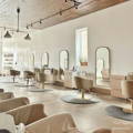 chic interior of a Davines salon