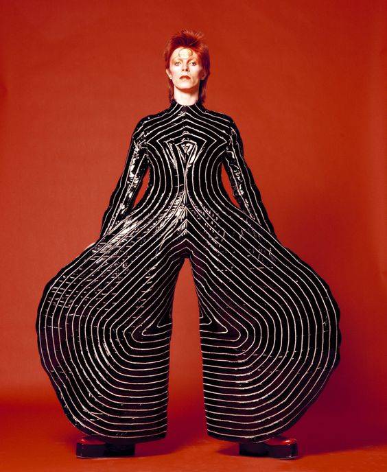 David Bowie wearing a number designed by Kansai Yamamoto
