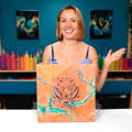 Lotus Mandala Art – Mixed Media Acrylic Pouring with Olga Soby