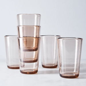 Fortessa Tableware Solutions Tall Tumblers, Tritan, Amber Color