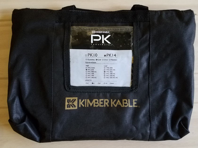 Kimber Kable PK14 Gold AC 6ft Power Cable Brand New