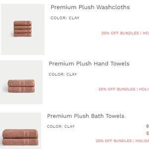Cozy Earth - Premium Plush Bundle - Clay Color