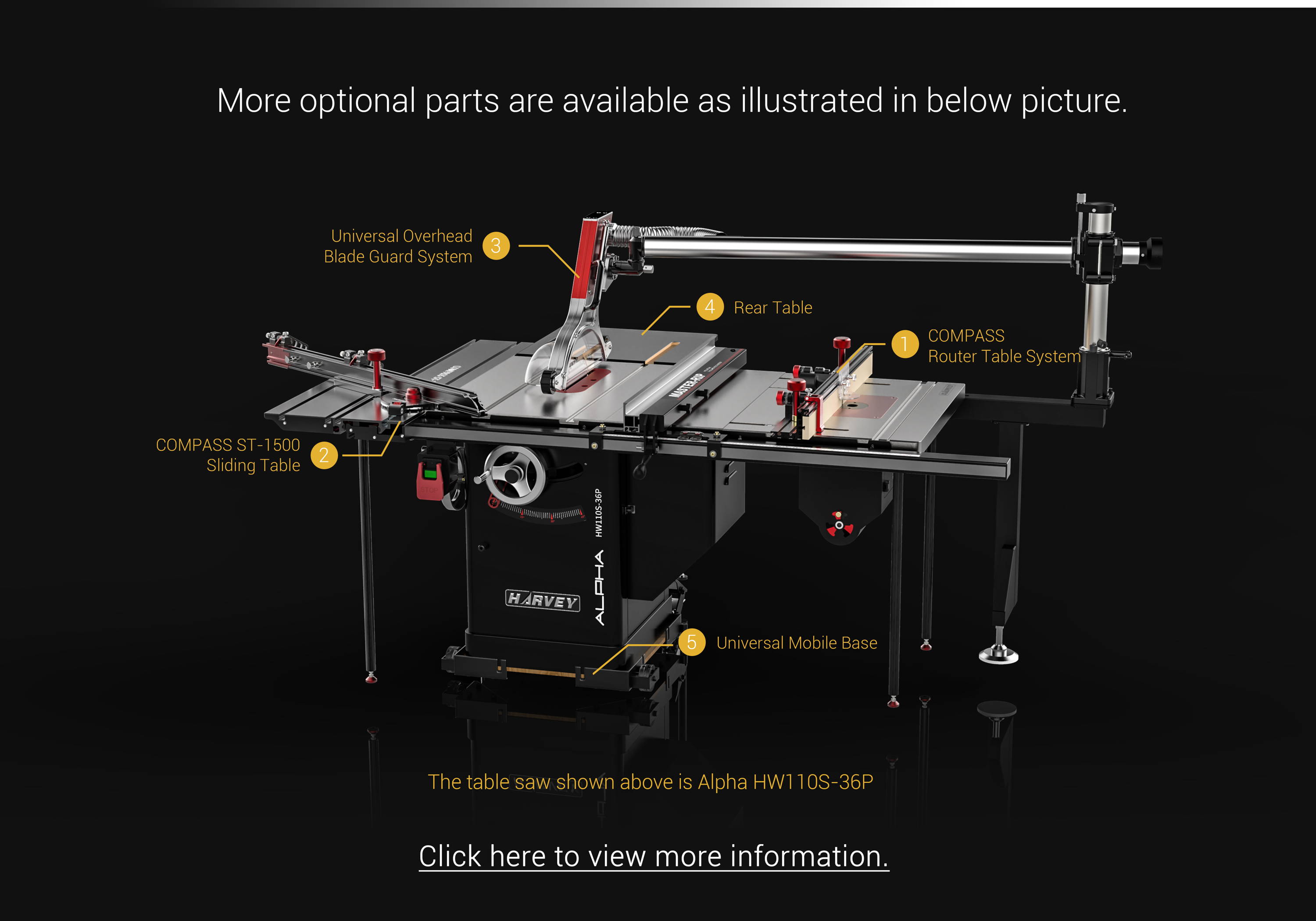 Alpha Hw110lc 36p 10 2hp Cabinet Table