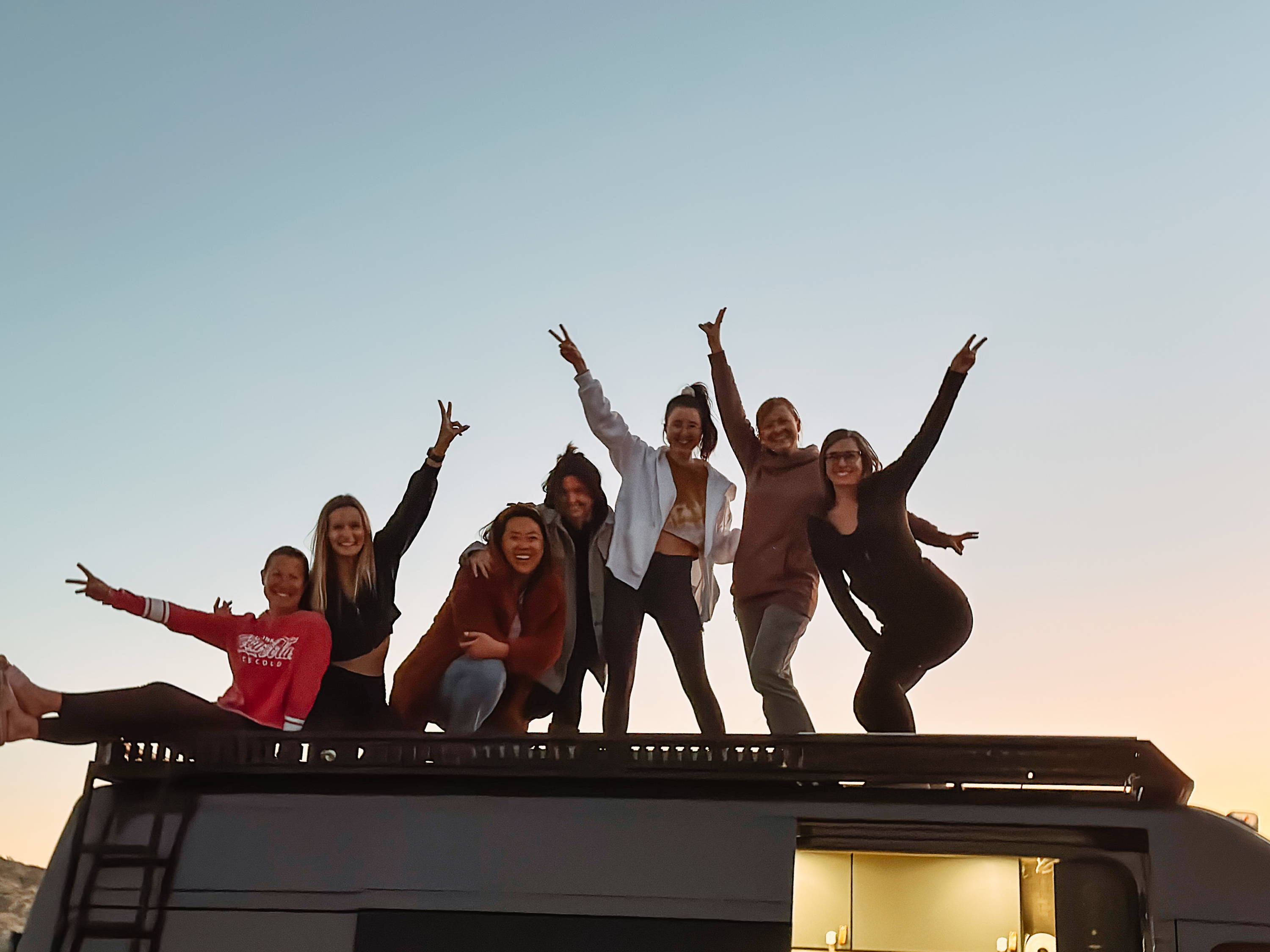 Seven solo female vanlifers celebrated Thanksgiving together in the desert.