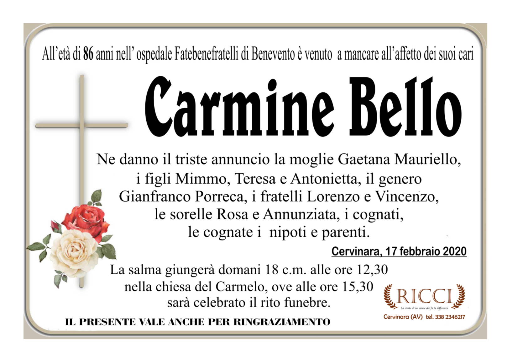 Carmine Bello