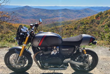 2020 TRIUMPH THRUXTON RS motorcycle for rent near Asheville, NC