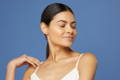 woman with glowing, hydrated skin