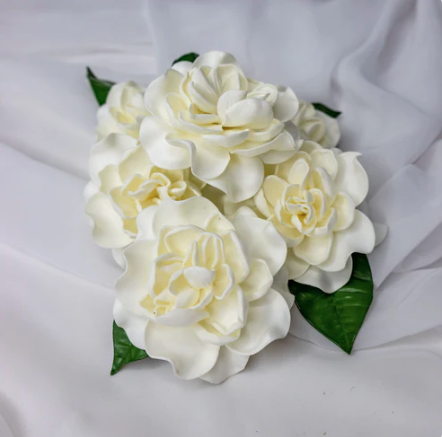 Open Gardenia Flowerheads ( 6 Pack ) - Realistic Artificial Flowers - Image 3