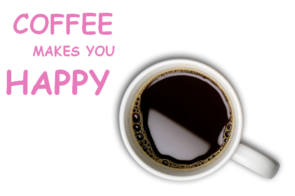 Kaffee macht glücklich