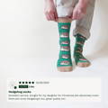 Christmas gifting testimonial for hedgehog socks