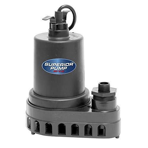 Superior Pump 92250 1/4HP Thermoplastic Submersible Sump Pump vs