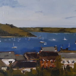 Painting of view over falmouth