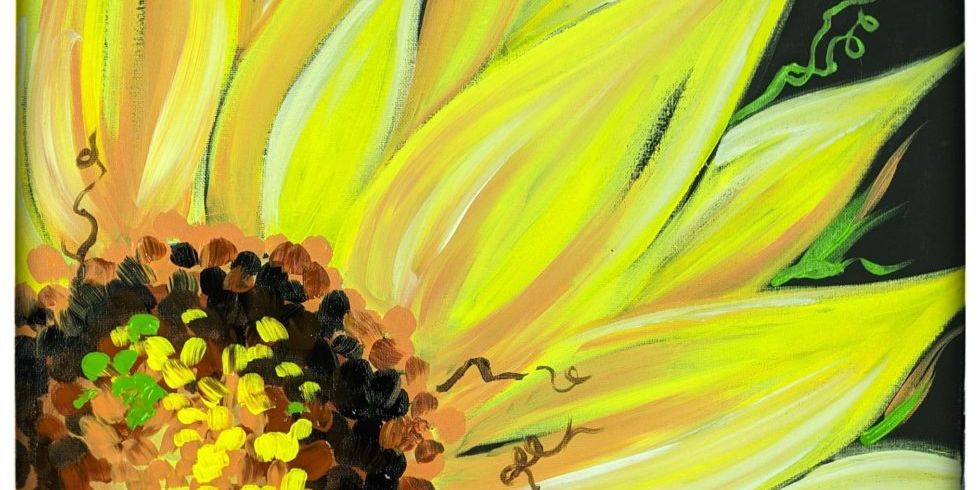 " Spectacular Sunflower - Painting Class " promotional image