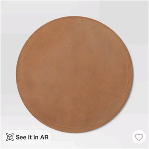 Faux Leather Decorative Charger - Threshold™