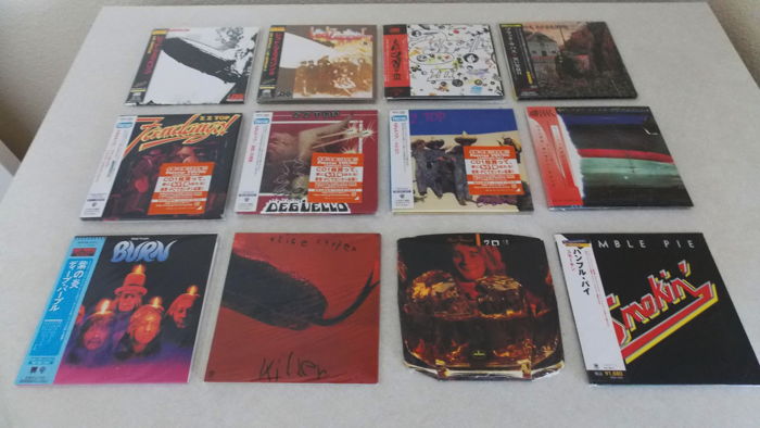 MISC JAPANESE LOT  - MINI LP COMPACT DISCS ZEPPELIN ZZ ...
