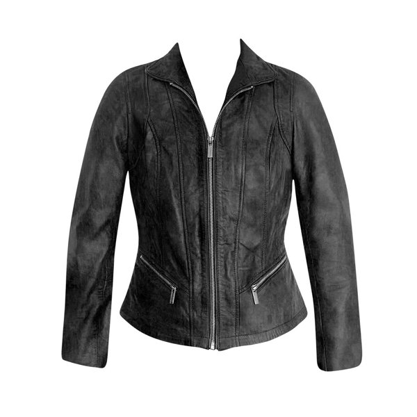 BRITANY - Black LEATHER