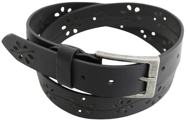 Genuine Leather Floral Ladies Belt 43038 - Image 11