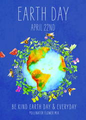 Seed packet hand outs for earth day