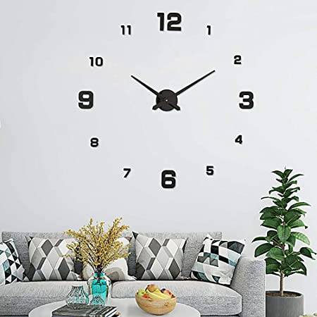 Frameless wall clock