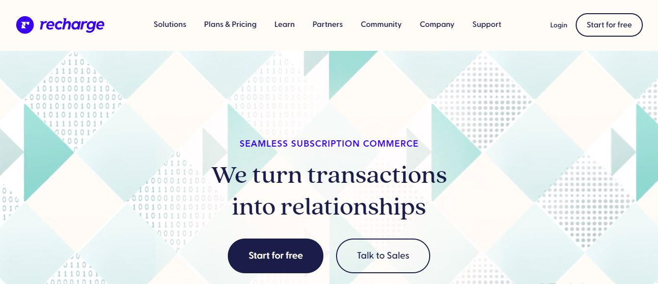 Recharge Payments product / service