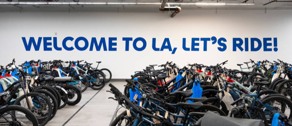 electric bikes in the LA Upway Center