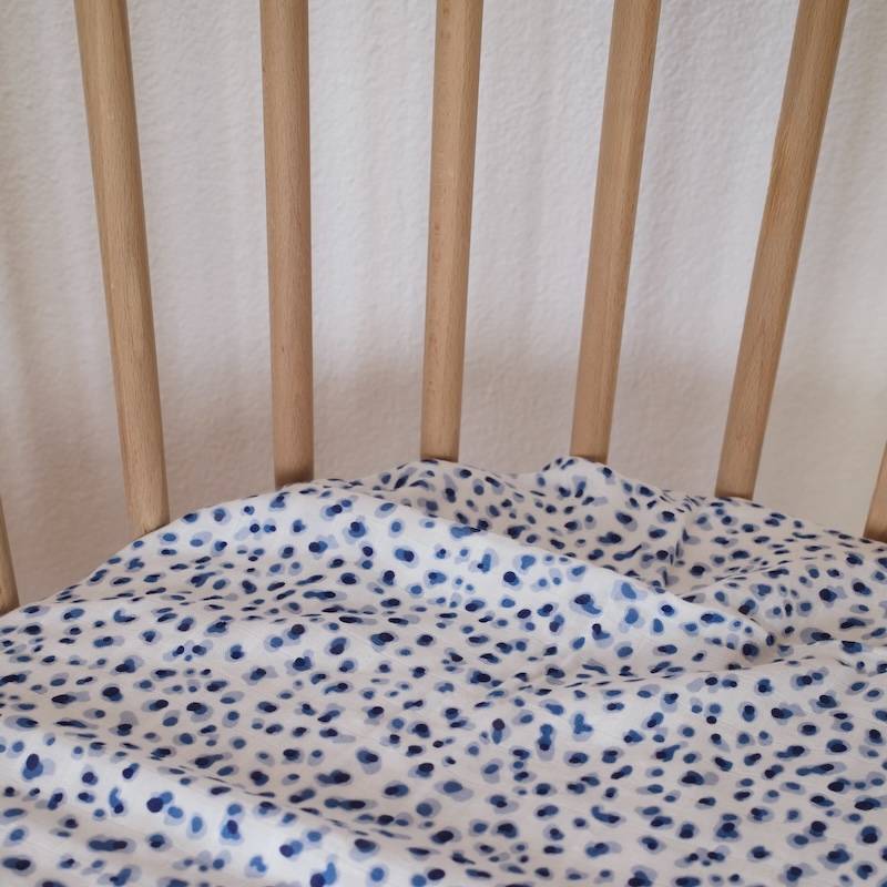 lange xl bleu pois bulle dodo sommeil couverture lange maxi format doux confortable joli nous bébé nouveau-né beau doux élégant oeko-tex gots