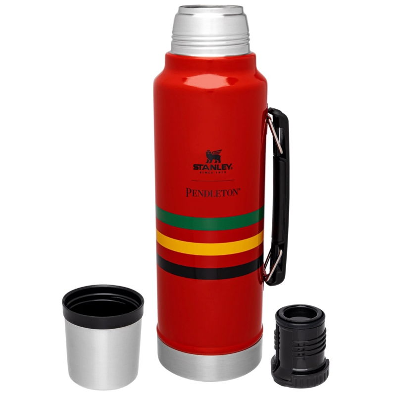 Our reusable Pendleton Woolen Mills Pendleton Classic Insulated Stanley  Thermos are in short supply and are worth the money