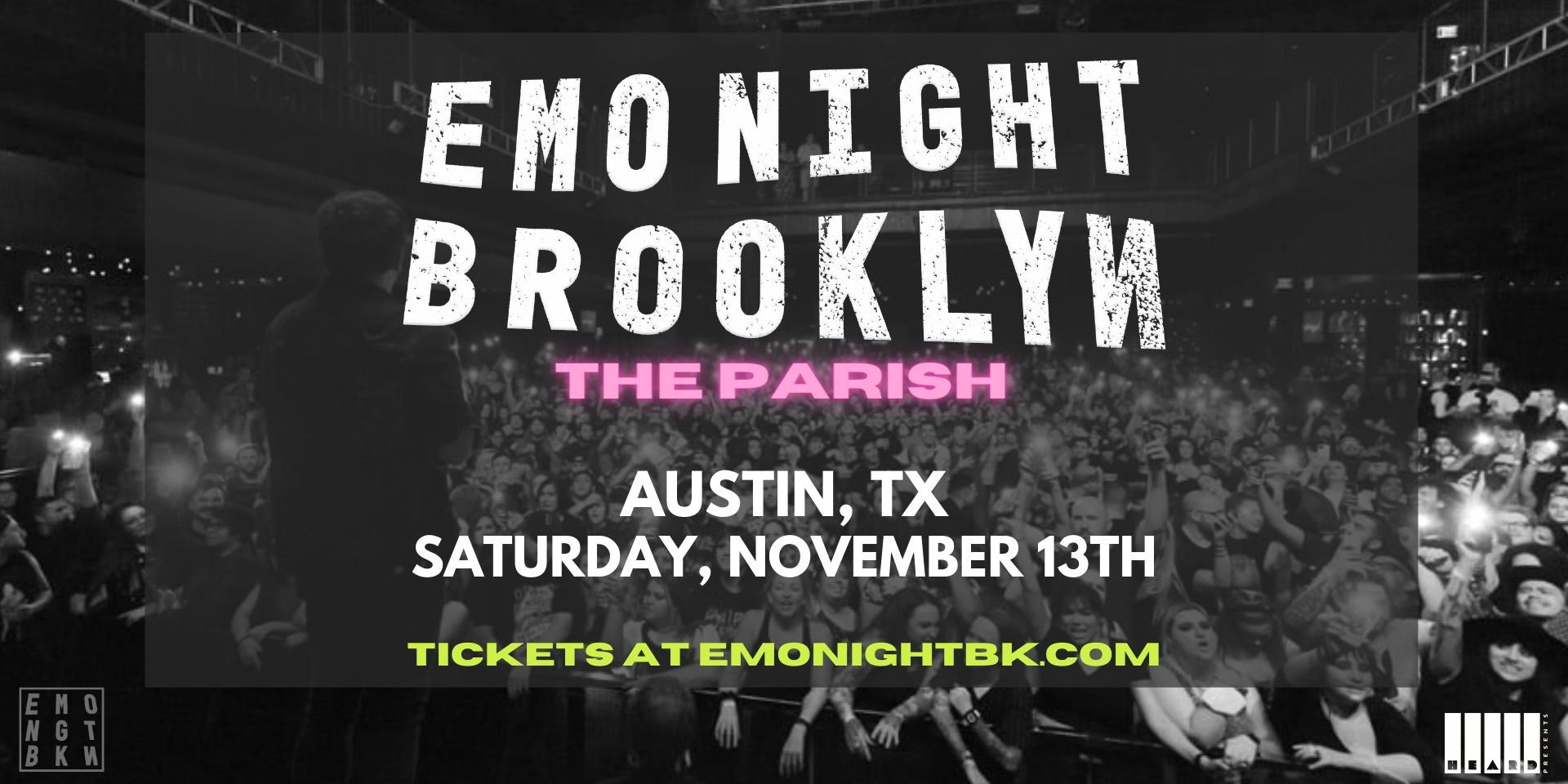 Emo Night Brooklyn	 at The Parish 11/13 promotional image