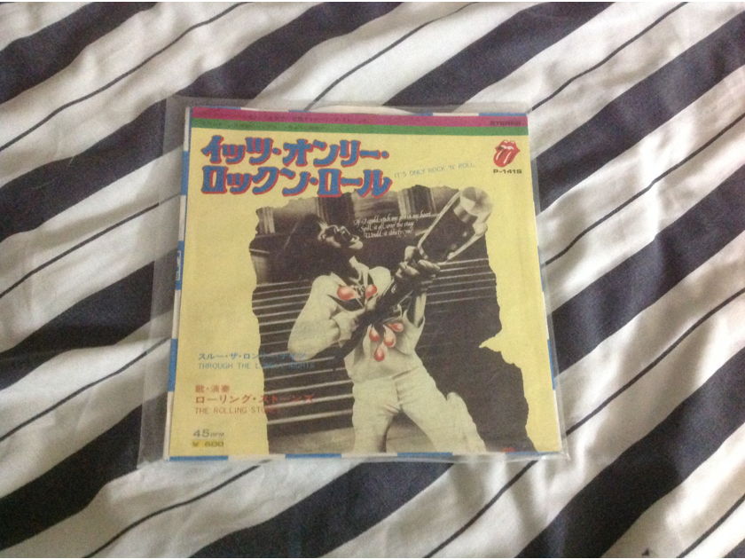 Rolling Stones - It's Only Rock N' Roll/Through The Lonely Nights Japan 45 With Picture Sleeve NM