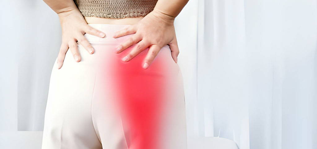 burning pain in the lower back that radiations down to the legs or buttocks can be caused by sciatica