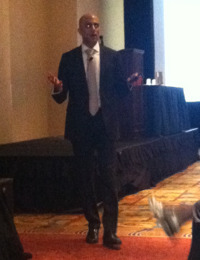 Rohit Mahna of Salesforce talks up the cloud in his keynote.