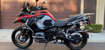 2016 BMW R1200GS ADVENTURE motorcycle for rent near San Leandro, CA