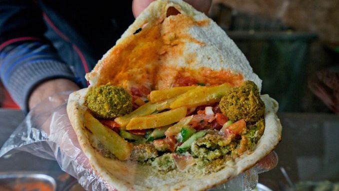 Yummy Falafel Wrap, Petra, Wadi Musa, Jordan
