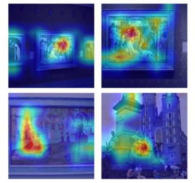 Examples of such gradCAM visualization