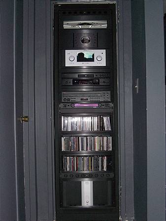 Video Rack in closet