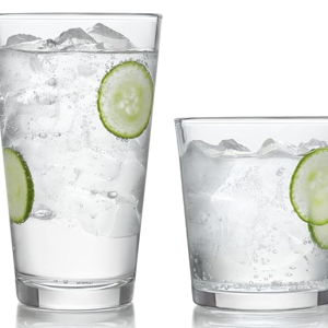 Libbey Preston Tumbler and Rocks Glasses Set, All Purpose Everyday Drinking Glasses Set of 16, Dishwasher Safe Kitchen Glassware Set