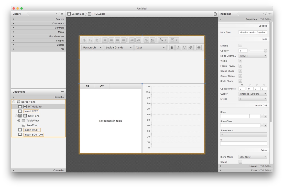Editing JavaFX UI