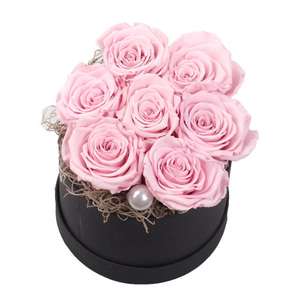 Boîte de rose éternelle rosée medium | FLORAMALL