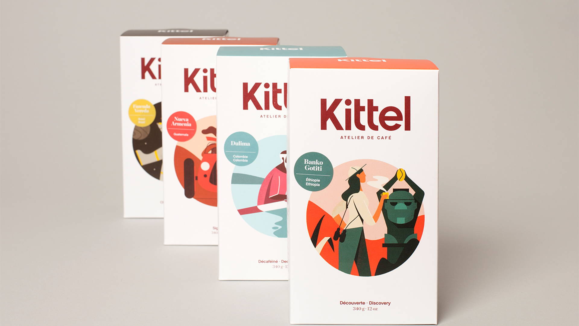 Featured image for Kittel's Coffee Packaging Is Bringing The Friendly Vibes