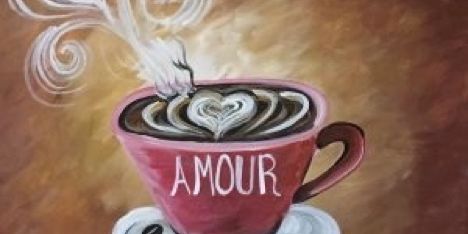 Paint & Sip @ Estuary Beans & Barley: For the Love of Coffee ($35pp) promotional image