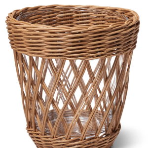 Navona Wicker Vase in Toffee, Small