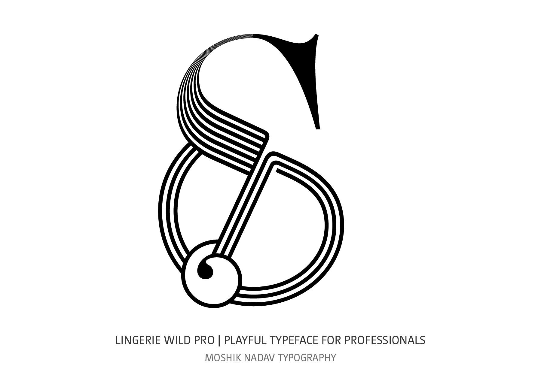 Contemporary ampersand designed by Moshik Nadav Typography